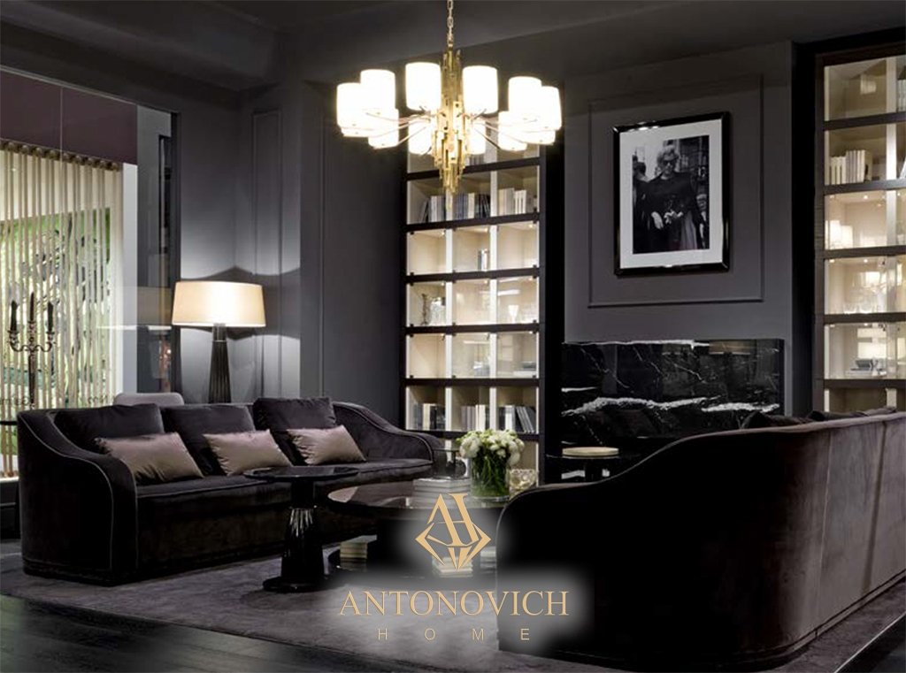 Galimberti Nino тёмно-коричневая гостиная