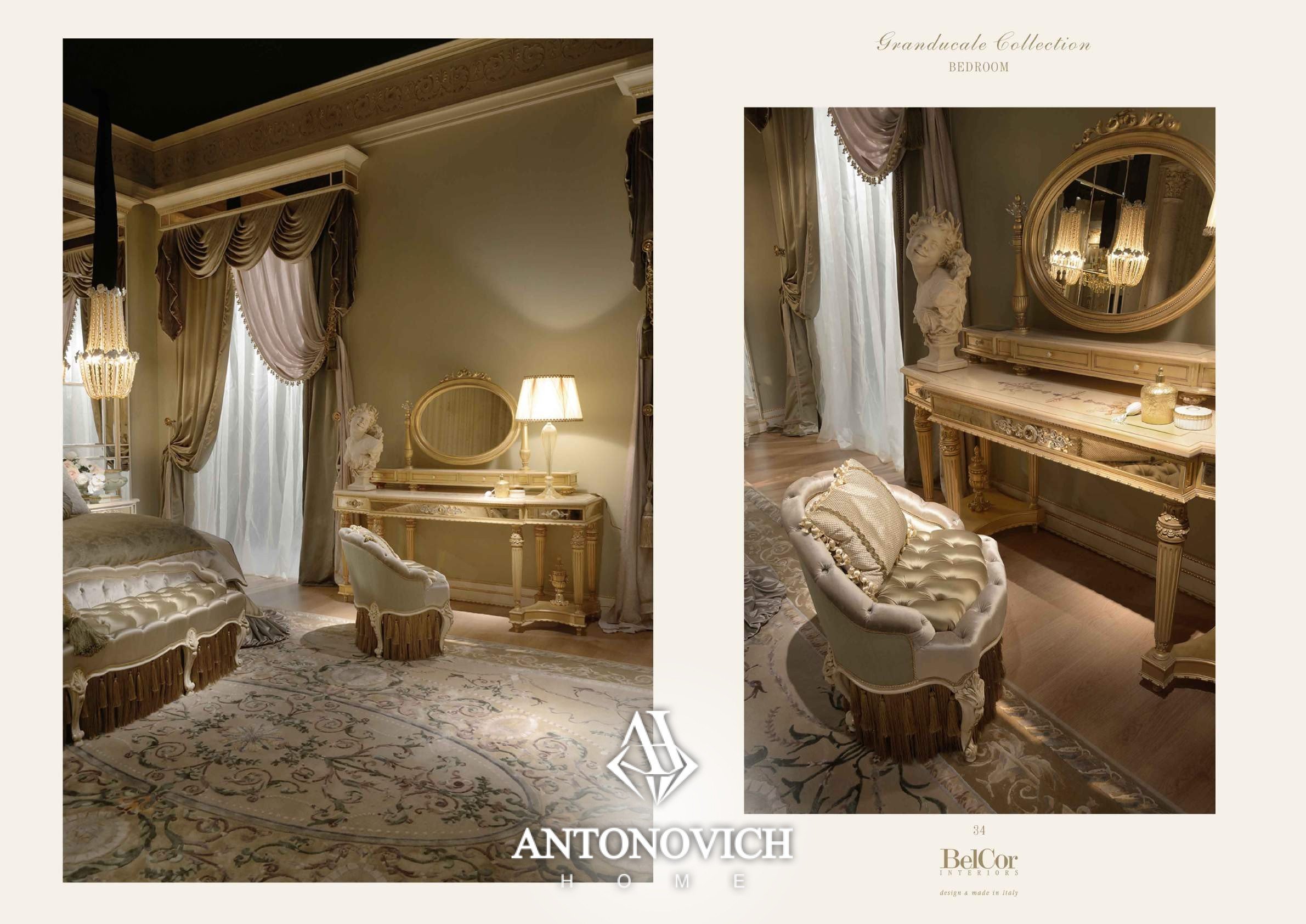 Коллекция  Granducate Collection мебели для спальни итальянской компании BelСor Interior