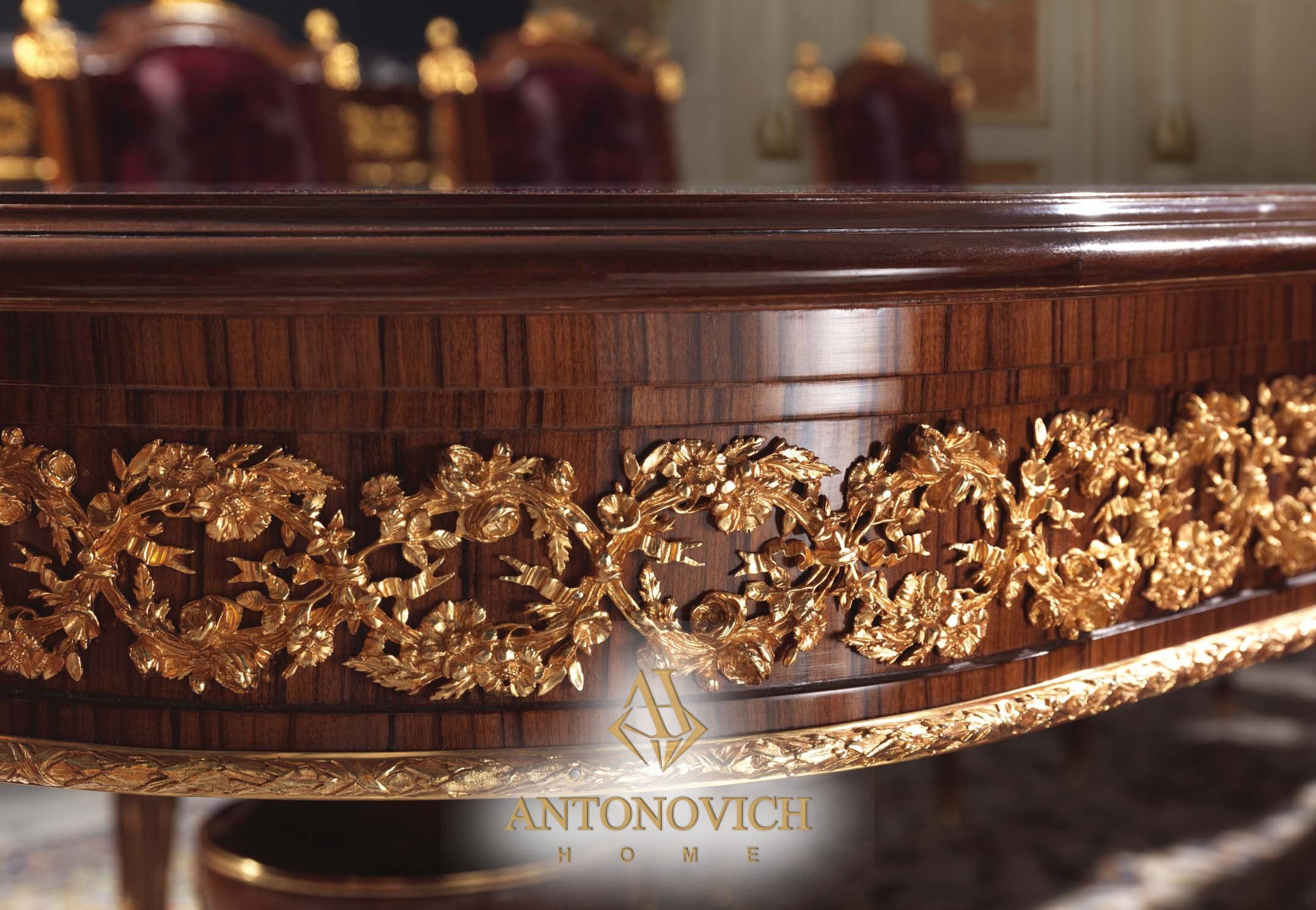 Бронзовая отделка стола LIPPI Angelo Cappellini