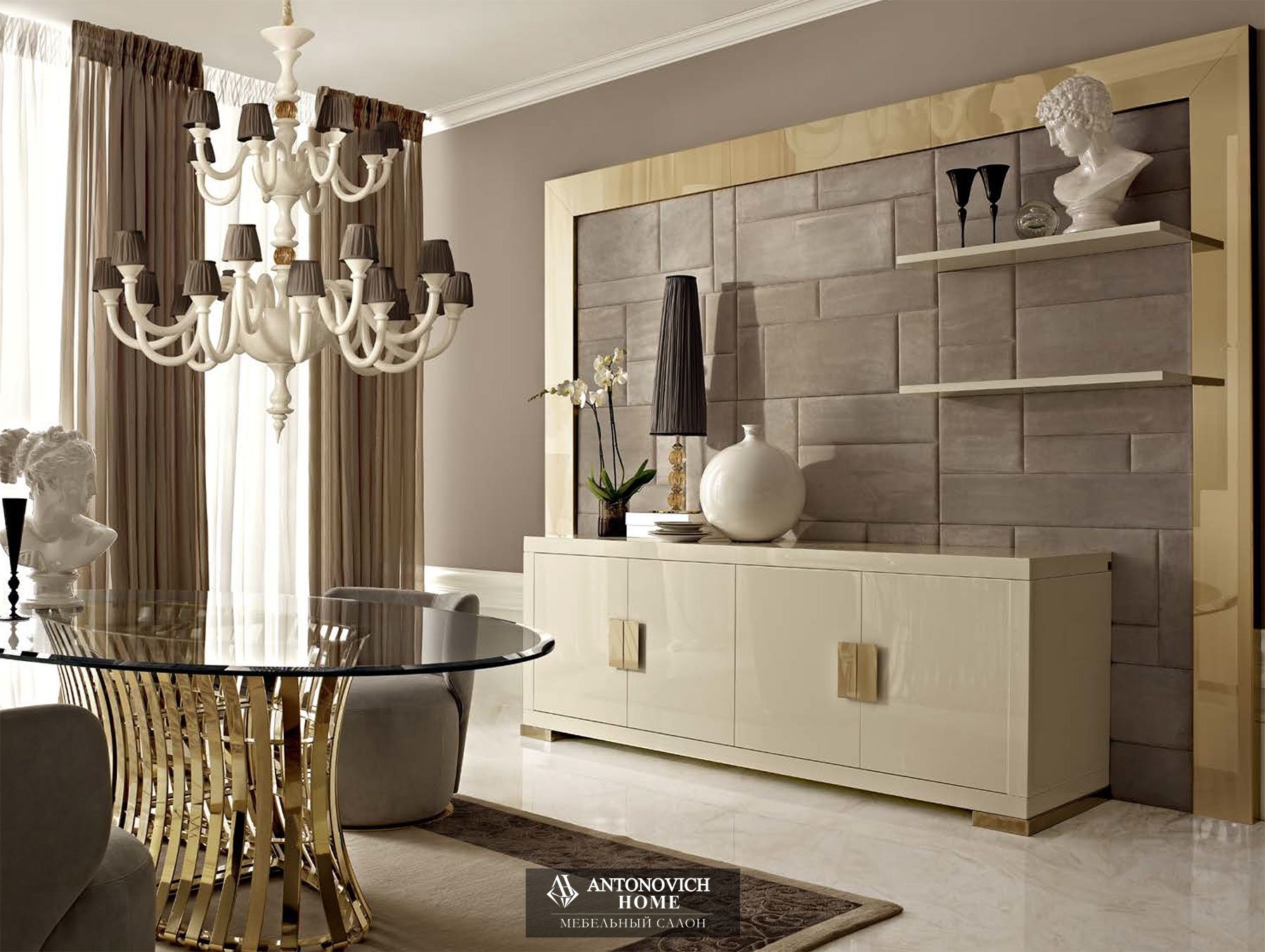 Буфет глянцевый Dоlfi столовая  FD Collection