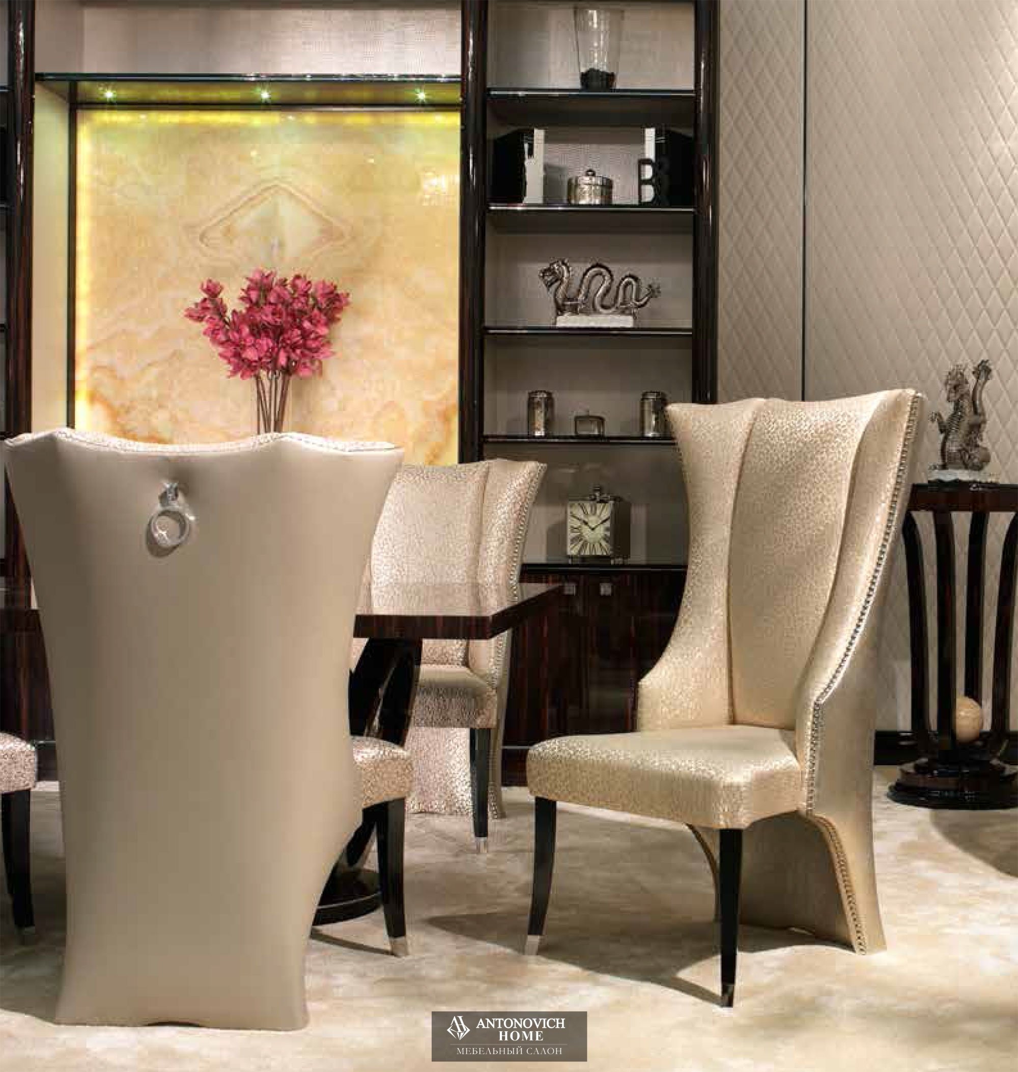 Кресло Medea Francesco Molon столовая Eclectica (Kensington) , Шкаф Mythos Francesco Molon столовая Eclectica (Kensington)