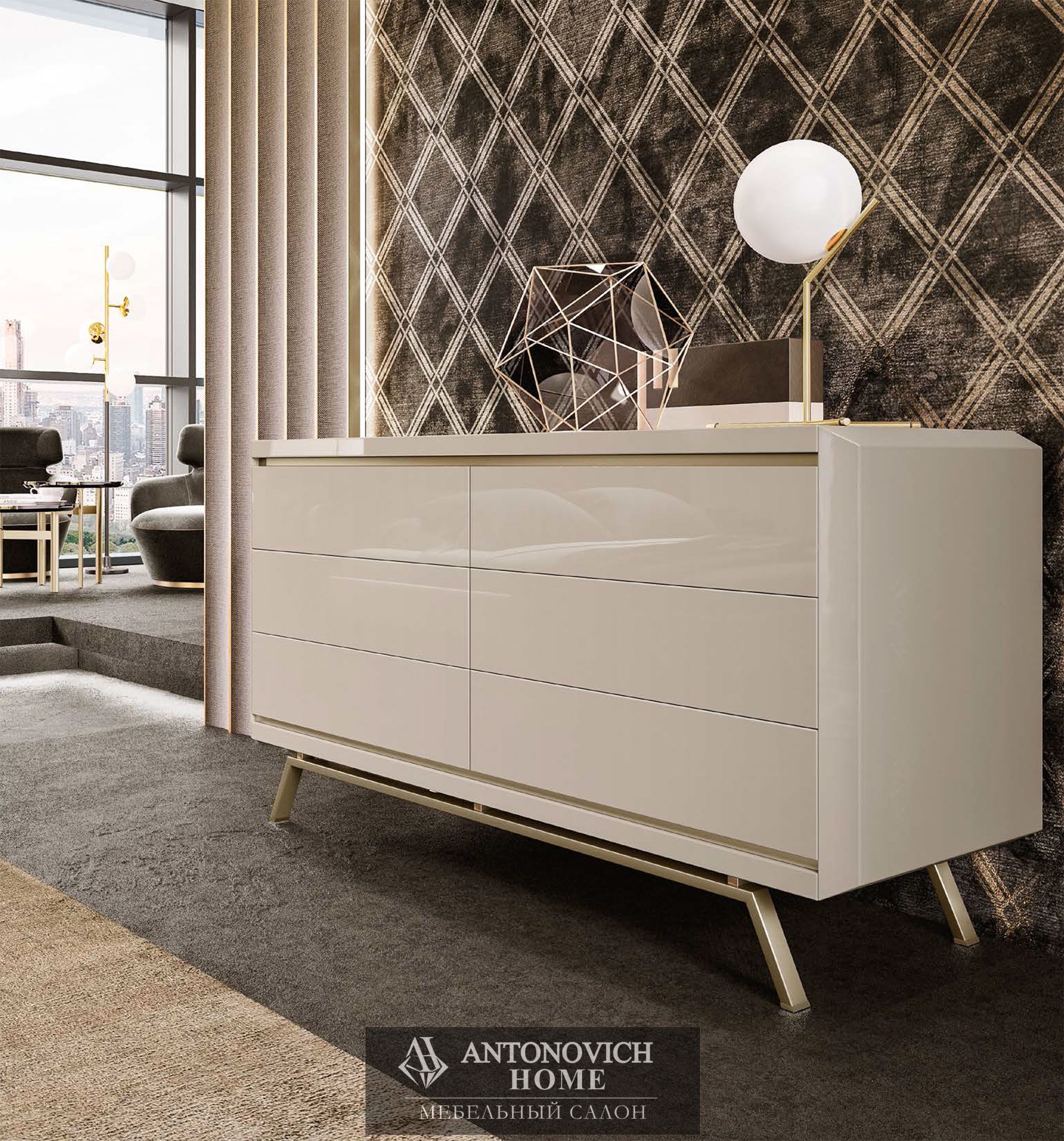 Комод светлый Barnini Oceo спальня Richmond