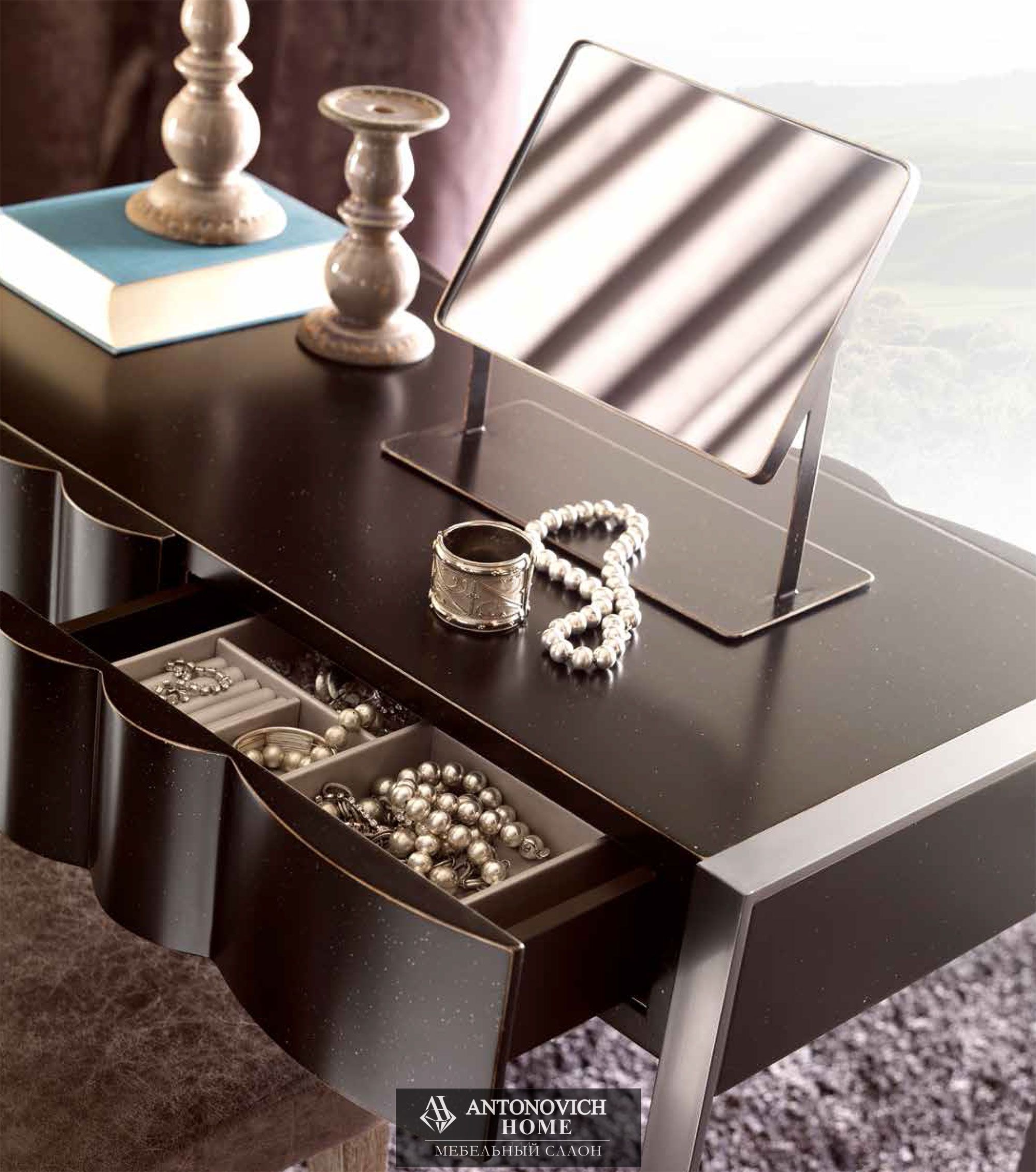 Настольное зеркало, Туалетный столик Leon коллеция Zoe Gold фабрики CorteZari