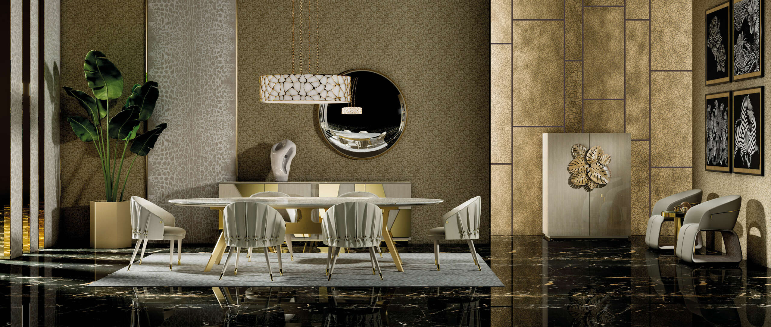 Roberto Cavalli Home (RCHI) столовая Cooper