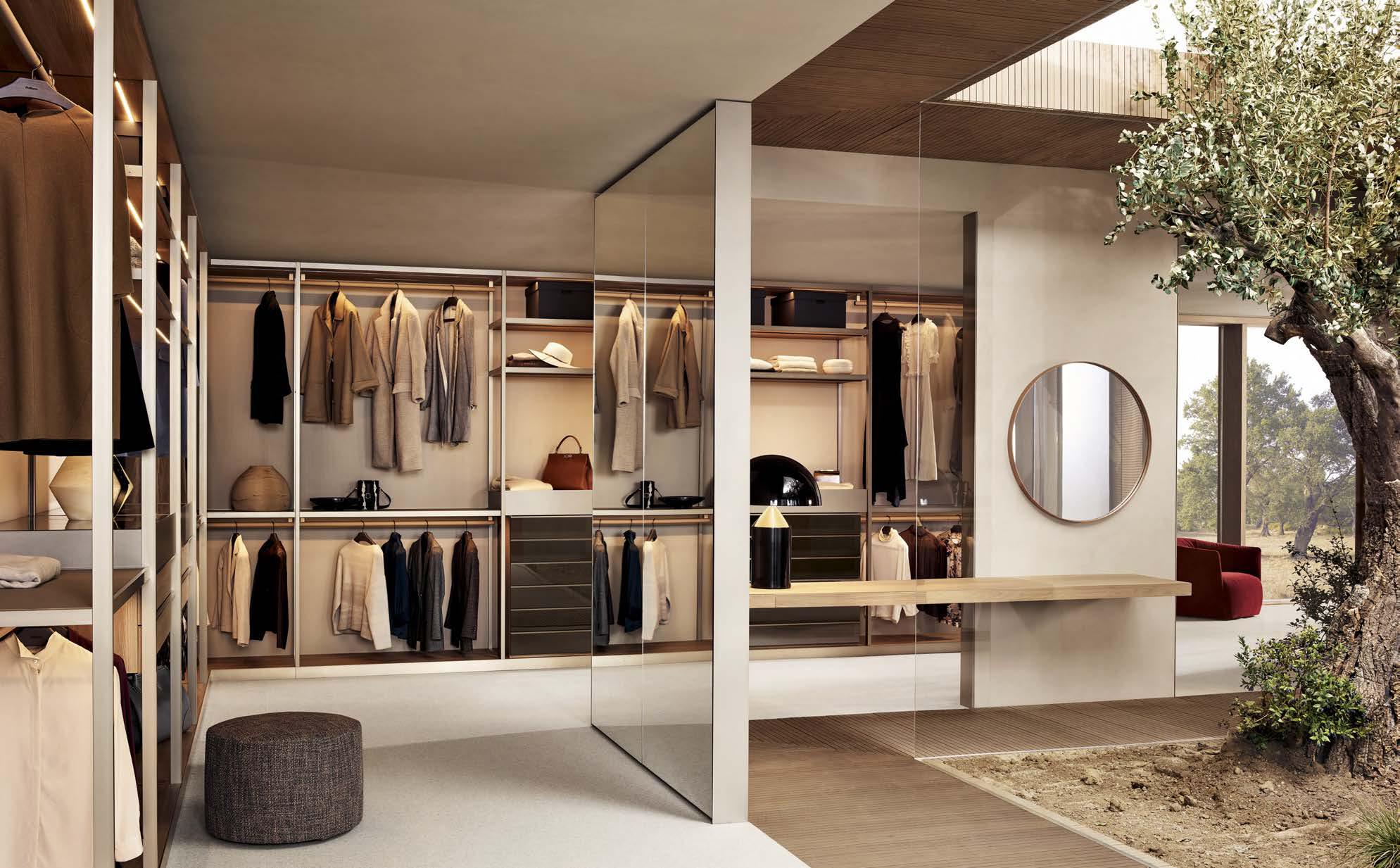 Poliform гардеробная система Senzafine