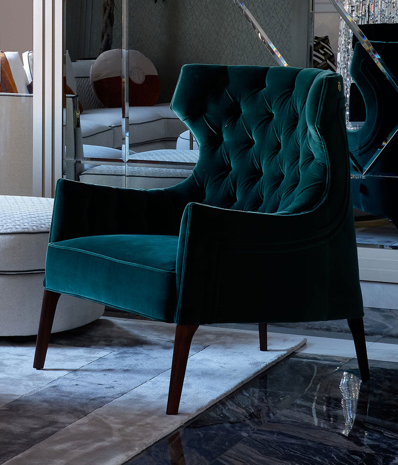 Vittoria Frigerio кресло Piola bergere